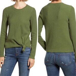 Madewell Elwood Knot Long Sleeve Top Small